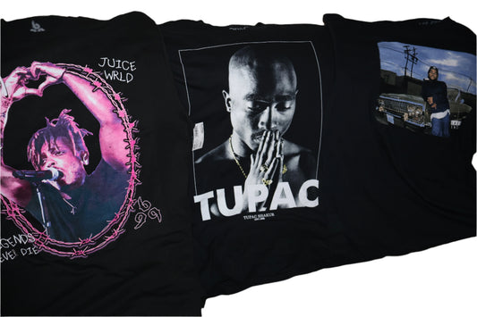 Rappers Bundle t-shirts JUICE WRLD TUPAC ICE CUBE