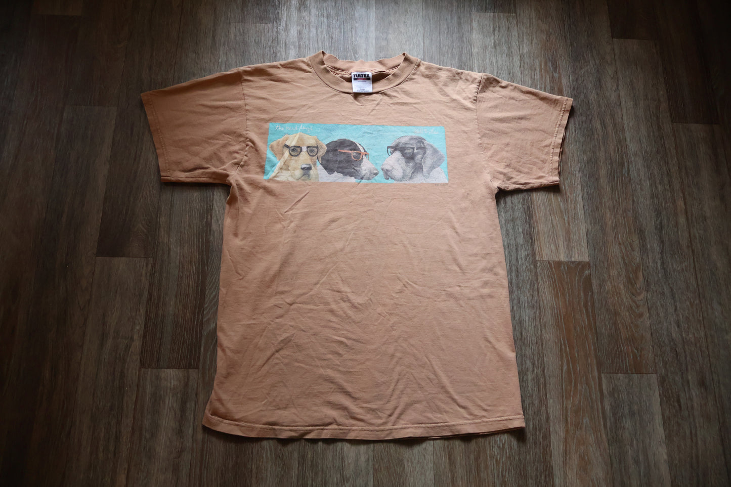 Vintage 1997 Tee Will Bullas Art Nerd Dogs