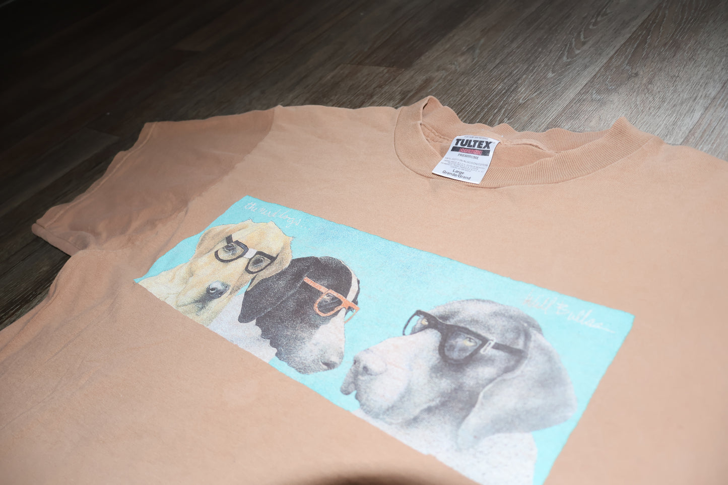 Vintage 1997 Tee Will Bullas Art Nerd Dogs