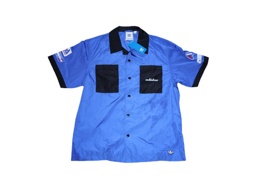 Adidas TGP RACING Style Blue/Black Button-Up