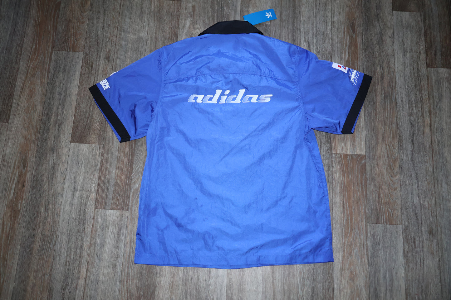 Adidas TGP RACING Style Blue/Black Button-Up