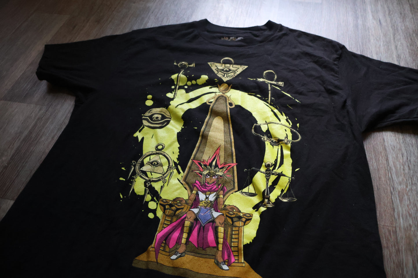 Yu-Gi-Oh T-Shirt - Pharoah Atem King of Games Sitting on Throne