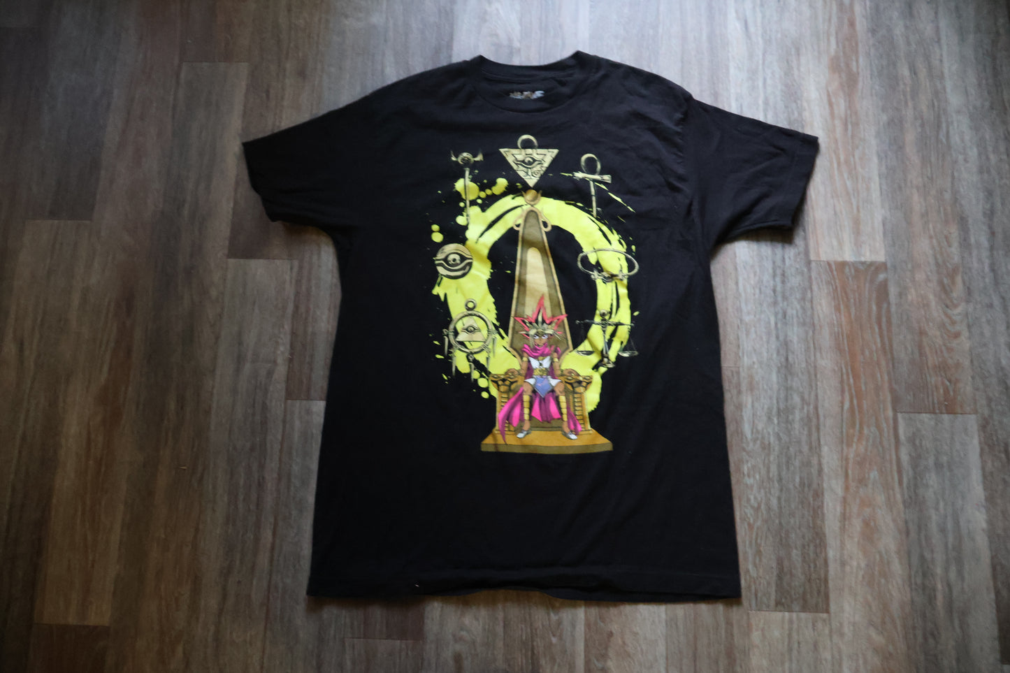 Yu-Gi-Oh T-Shirt - Pharoah Atem King of Games Sitting on Throne