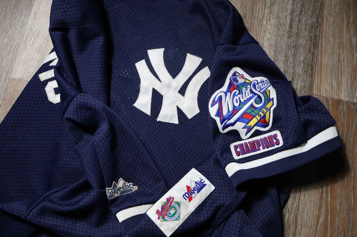 Vintage New York World Series1998 Baseball Majestic Jersey BERNIE WILLIAMS