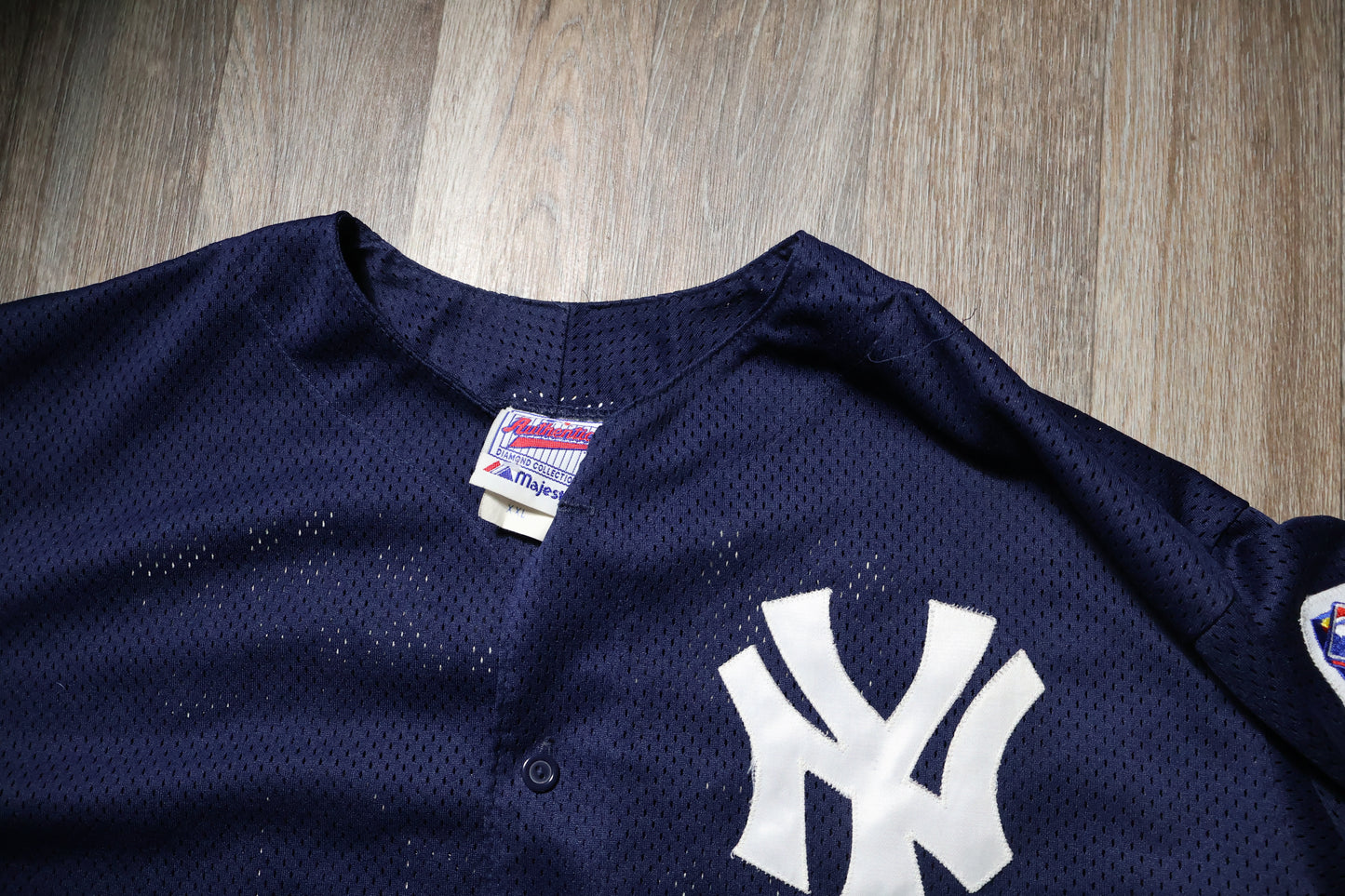 Vintage New York World Series1998 Baseball Majestic Jersey BERNIE WILLIAMS