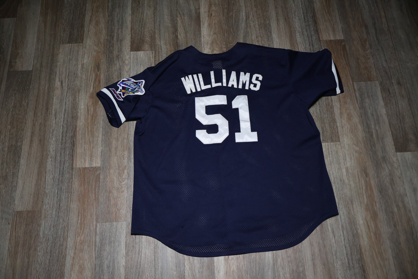 Vintage New York World Series1998 Baseball Majestic Jersey BERNIE WILLIAMS