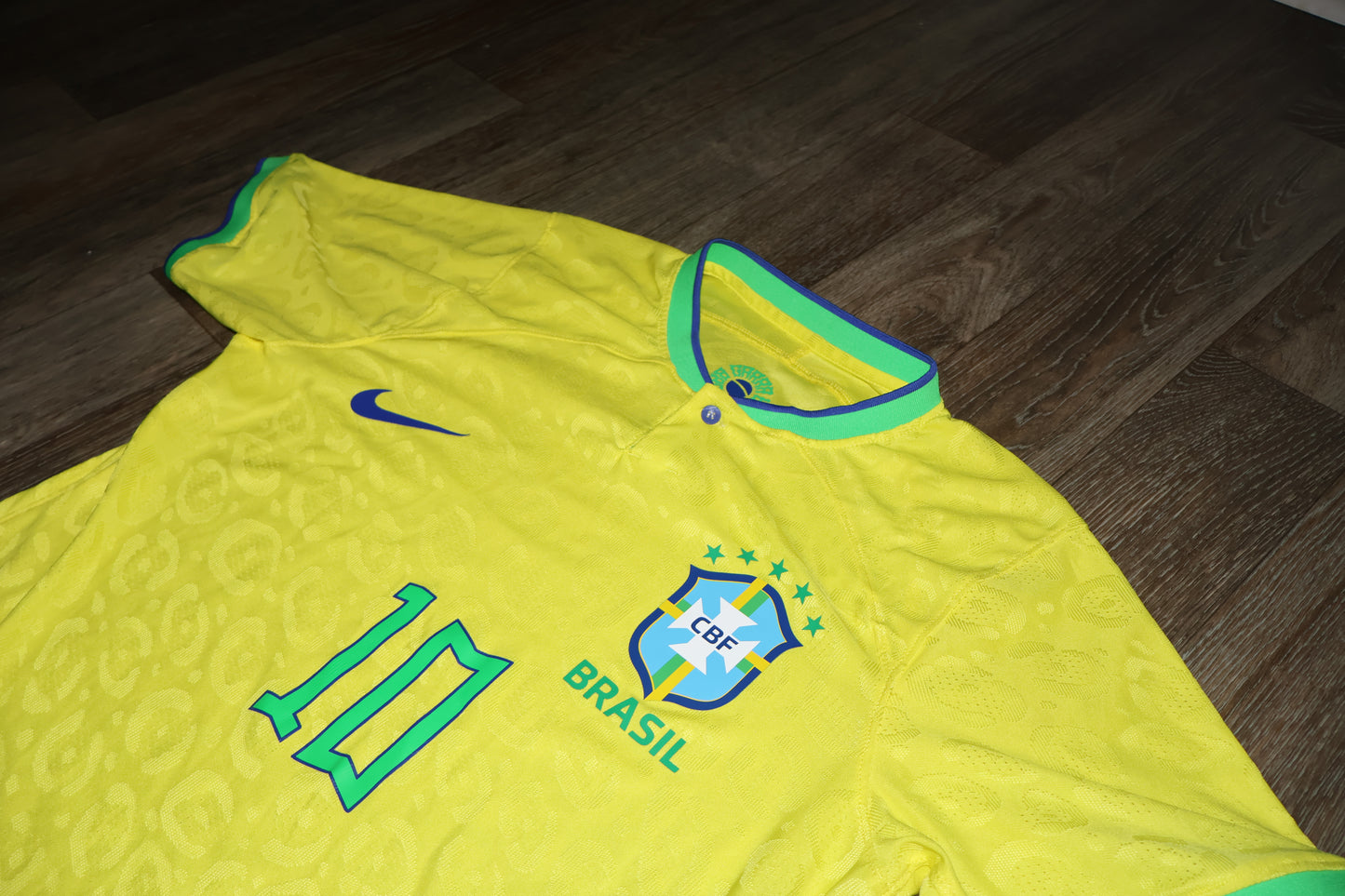 Brazil NIKE 2022/23 Yellow Player issue Home shirt size M #10