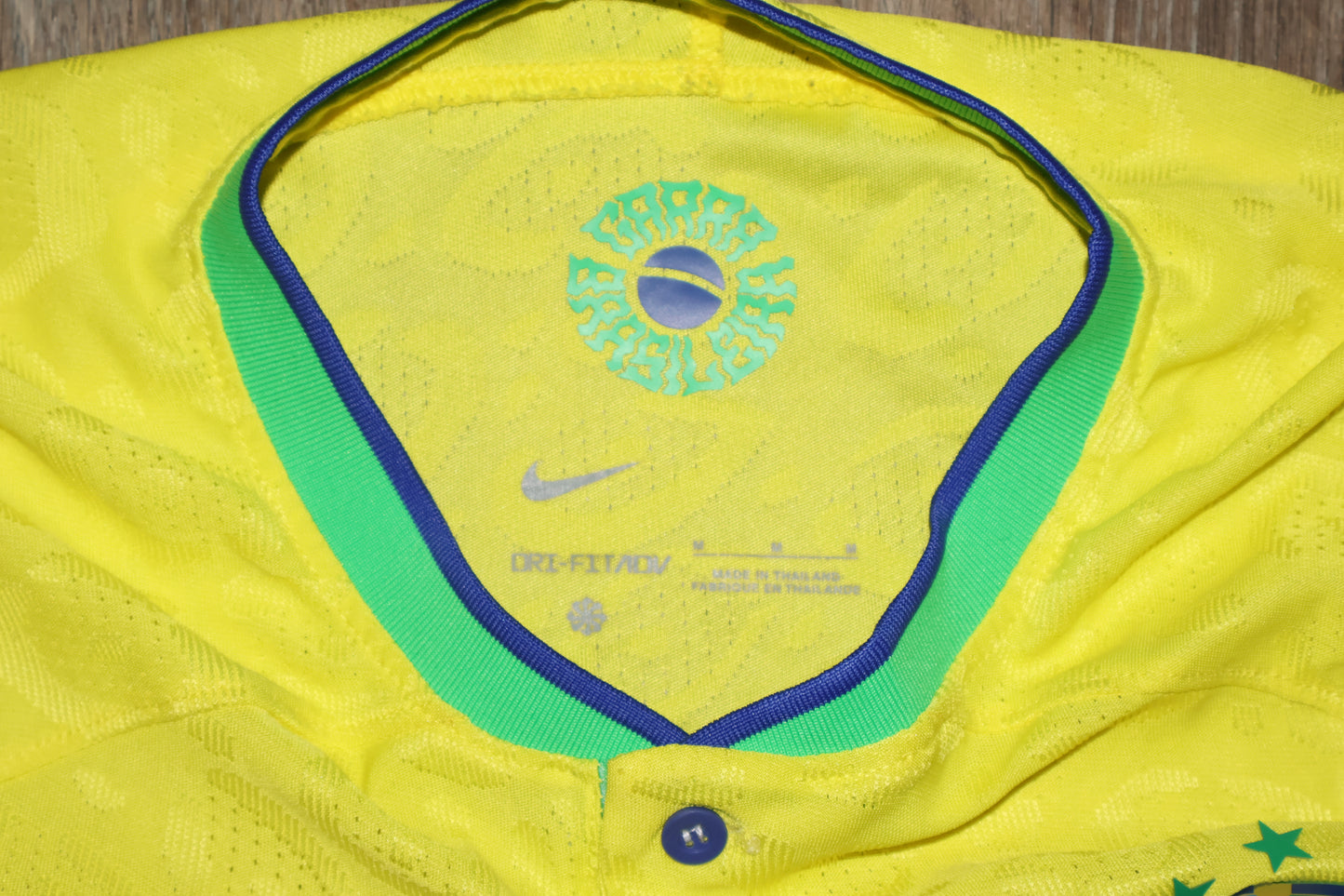 Brazil NIKE 2022/23 Yellow Player issue Home shirt size M #10