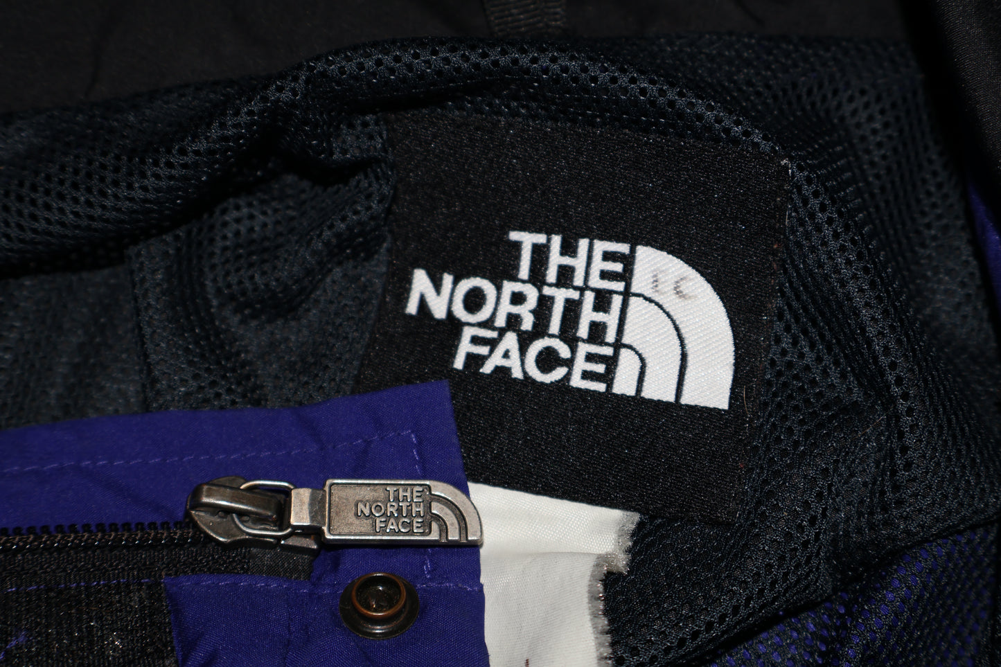 Rare Vintage THE NORTH FACE Spell Out Full Zip Hooded Mountain Jacket 90s TNF