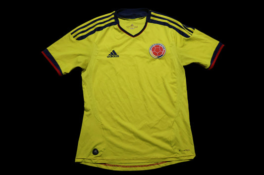 Colombia Federation Official Adidas Climacool FC Fifa Yellow Blank Jersey SMALL