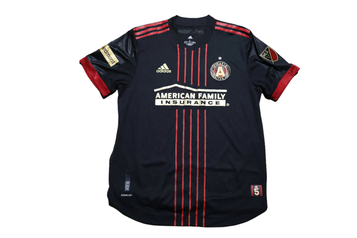 Atlanta United Authentic Adidas JerseY 2021-22 Home Soccer Men LARGE 22 DAMM